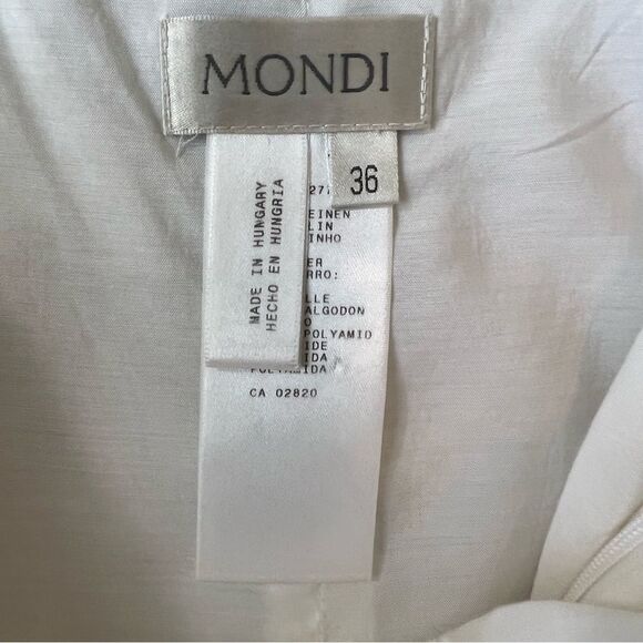 Vintage Mondi V-Neck Flax Linen Blend Maxi Dress - Picture 6 of 11